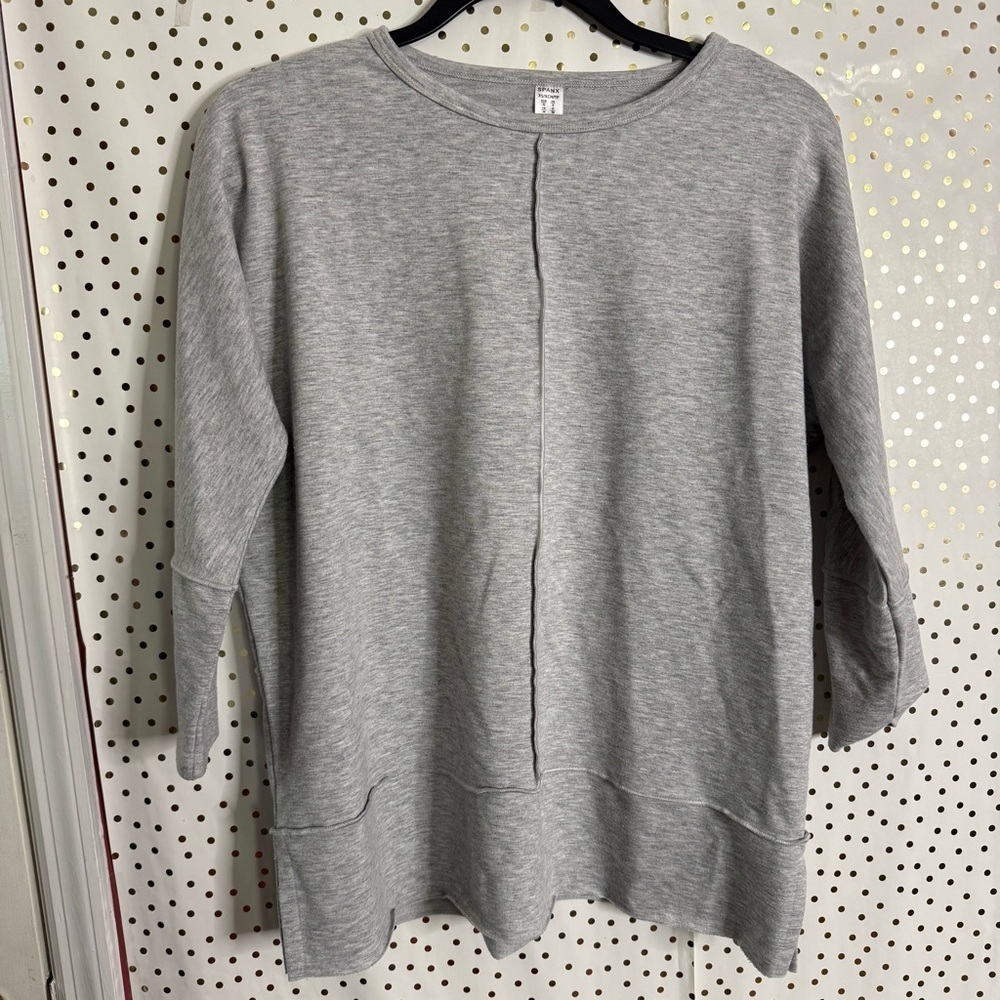 SPANX Heather Gray Top